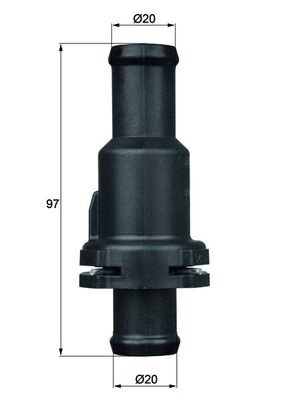 termostat,lichid racire TH 5 80 MAHLE