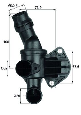 termostat,lichid racire TI 6 87 MAHLE