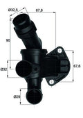 termostat,lichid racire TI 7 87 MAHLE