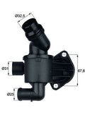 termostat,lichid racire TI 34 87 MAHLE