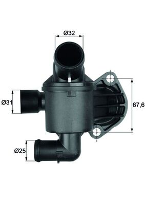 termostat,lichid racire TI 35 87 MAHLE