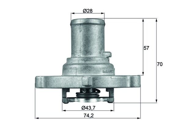termostat,lichid racire TI 122 87D MAHLE
