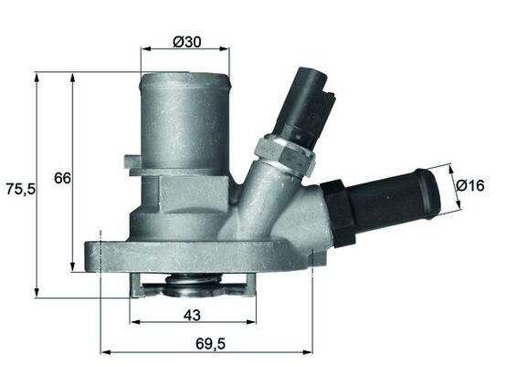 termostat,lichid racire TI 149 88 MAHLE