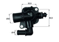 termostat,lichid racire TI 150 88 MAHLE