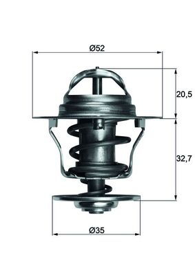 Termostat MAHLE TX 12 88D