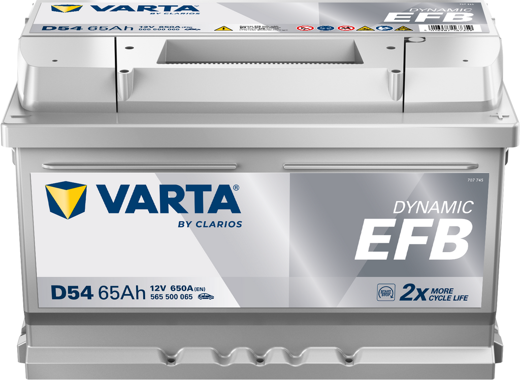 Acumulator Varta Blue Dynamic EFB  65 Ah Start-Stop - 565500065K262