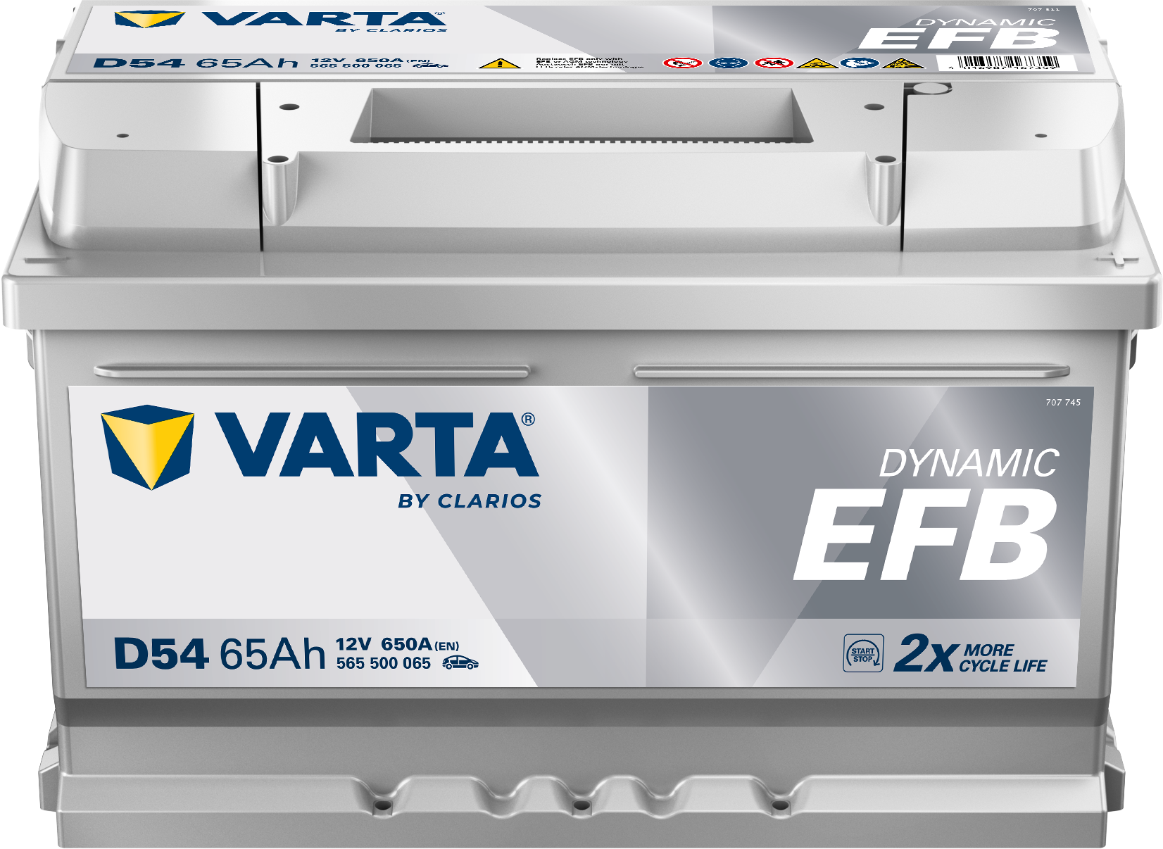 Acumulator Varta Blue Dynamic EFB  65 Ah Start-Stop - 11539814