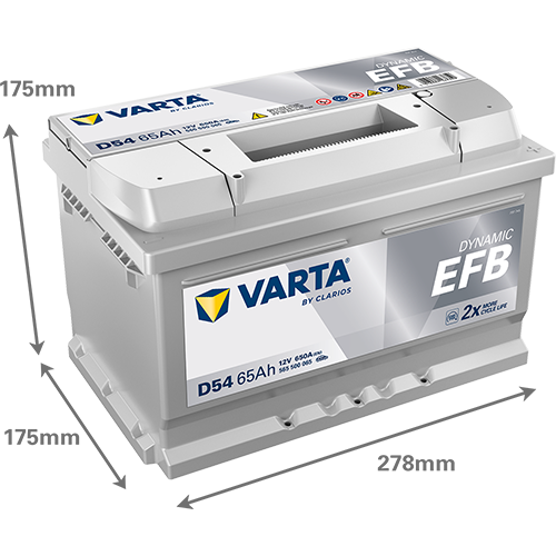 Acumulator Varta Blue Dynamic EFB  65 Ah Start-Stop - 565500065K262