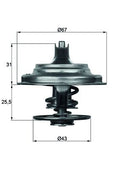 termostat,lichid racire TX 23 79D MAHLE