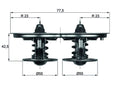 termostat,lichid racire TX 32 80D MAHLE