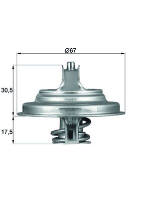 Termostat MAHLE TX 54 83D