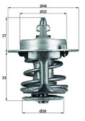 termostat,lichid racire TX 63 83 MAHLE