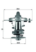 termostat,lichid racire TX 72 85D MAHLE