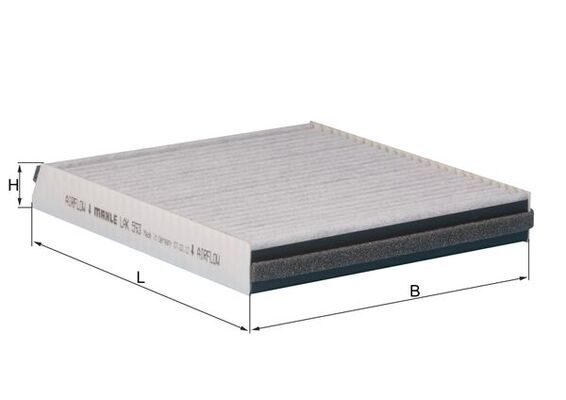 Filtru, aer habitaclu LAK 593 MAHLE