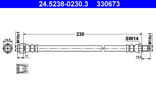 Furtun frana 24.5238-0230.3 ATE