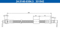 Furtun frana 24.5140-0354.3 ATE