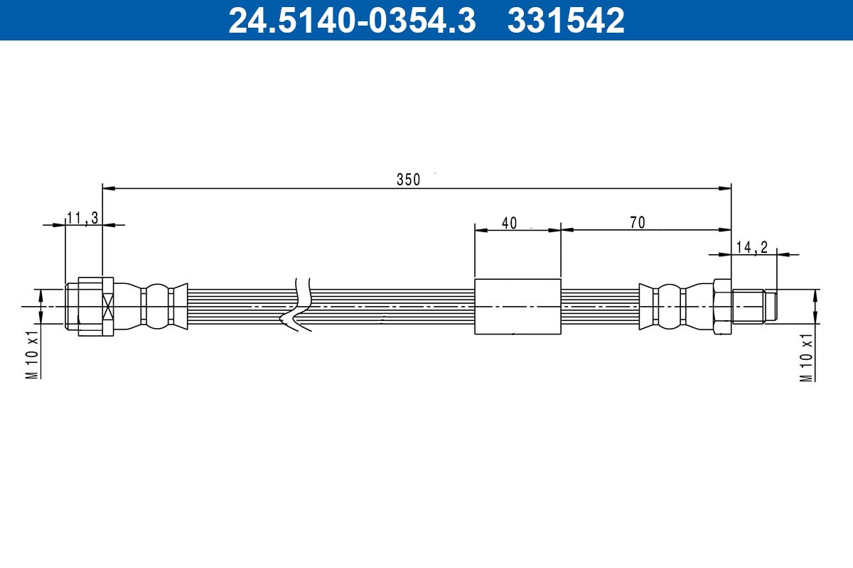 Furtun frana 24.5140-0354.3 ATE