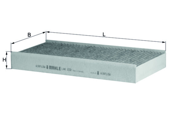 Filtru, aer habitaclu LAK 232 MAHLE