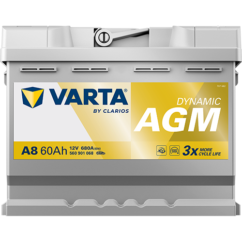 Acumulator Varta Silver Dynamic AGM 60 Ah 680A [Start-Stop] - 560901068K262