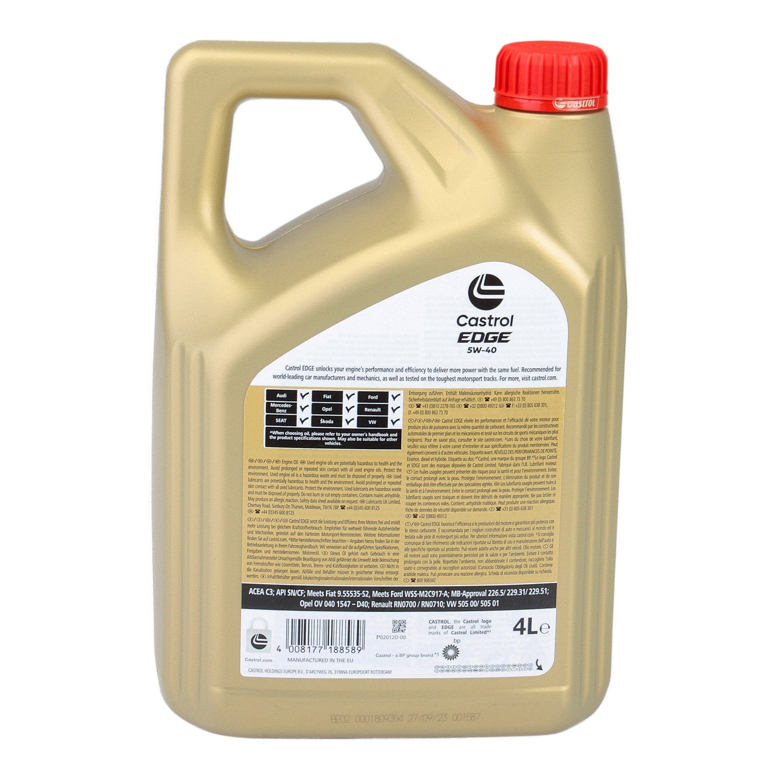 Ulei motor Castrol Edge 5W40 4L - 15F7D6