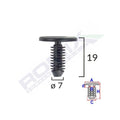 CLIPS TAPITERIE PENTRU CITROEN/PEUGEOT - NEGRU SET 10 BUC