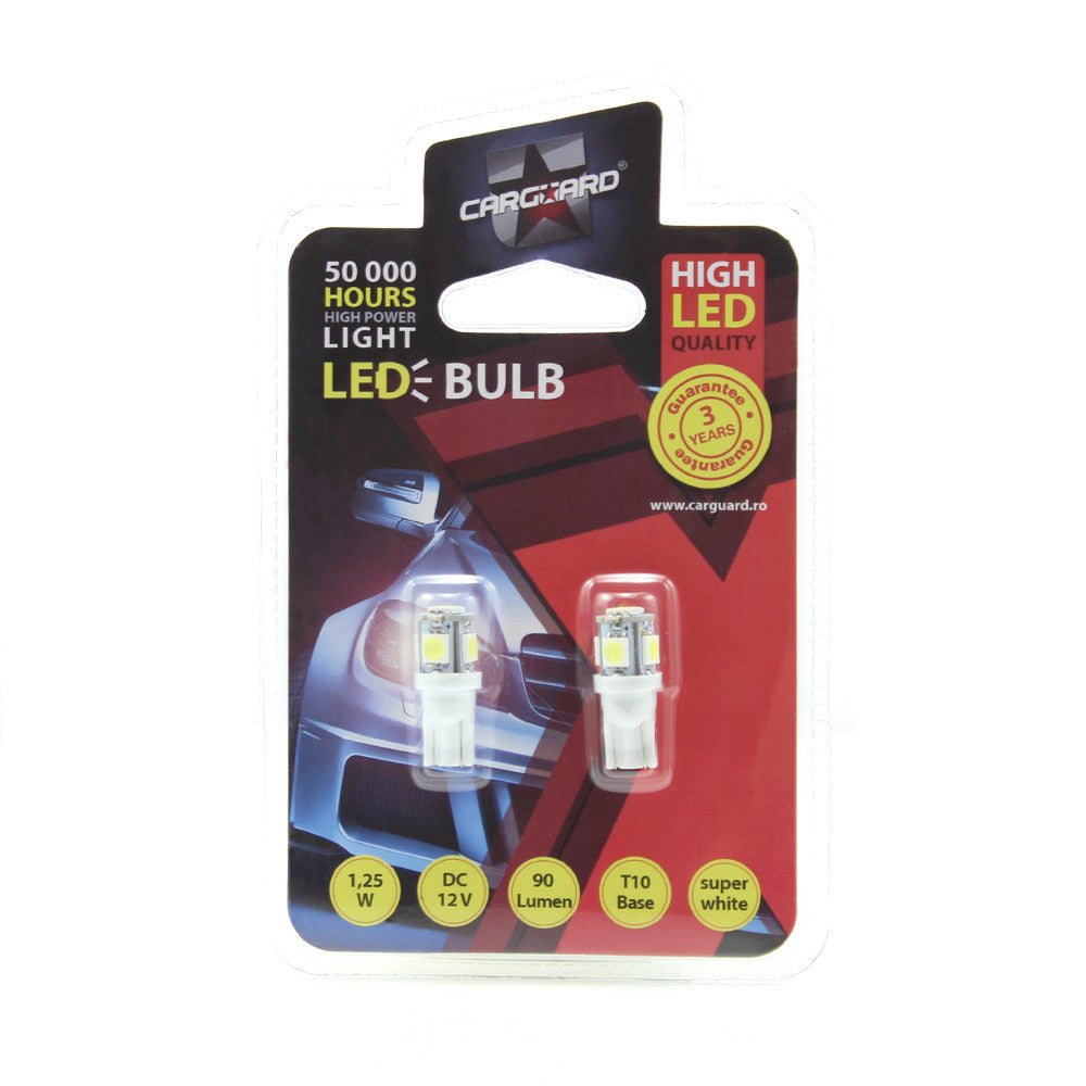 Bec MTR T10 12V 1.25W Set 2 buc Carguard - CLD006