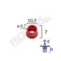 ELEMENT FIXARE ELEMENTE EXTERIOARE PENTRU MERCEDES 10.3X7MM ROSU SET 100 BUC