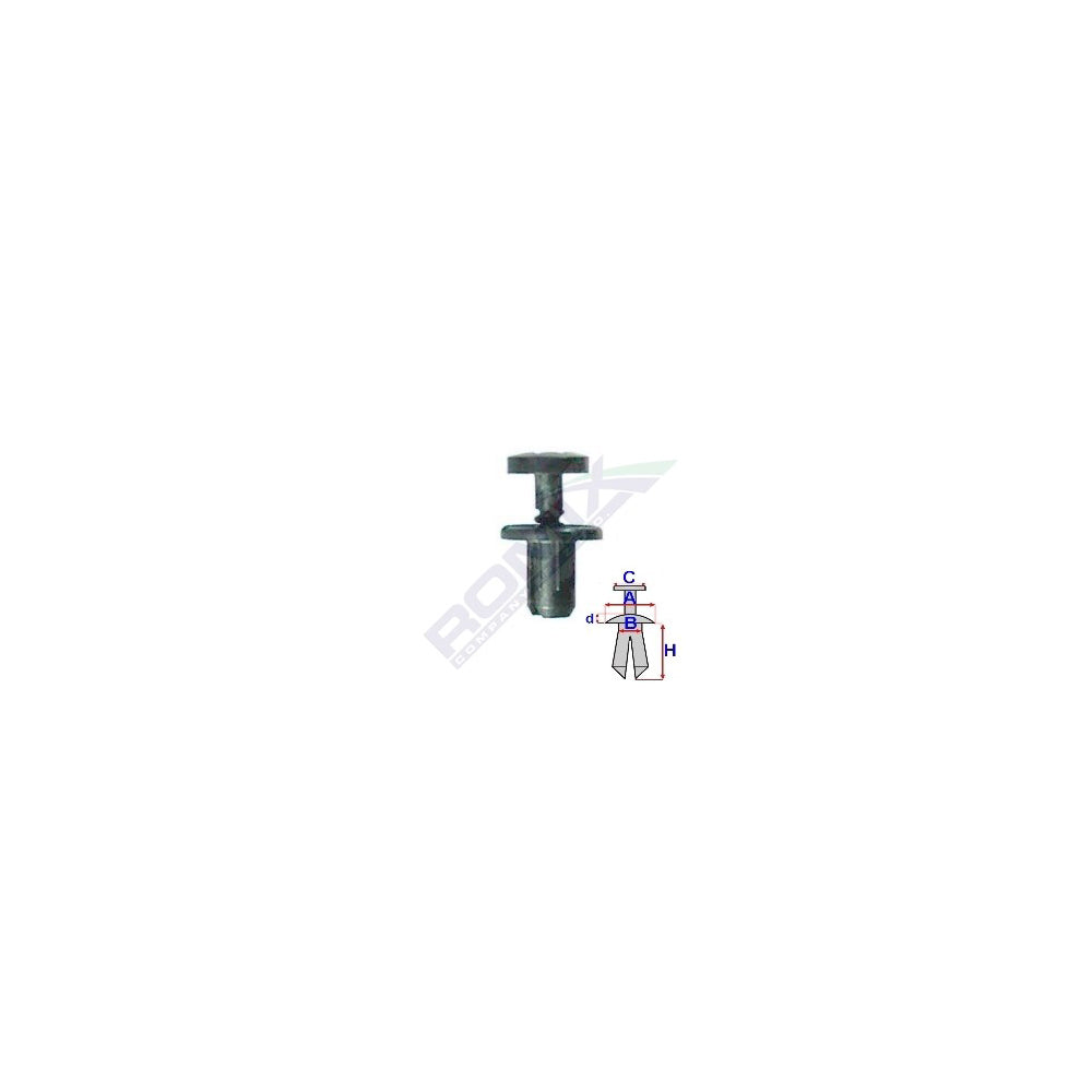 CLIPS FIXARE PENTRU CITROEN/DACIA/RENAULT 5.7X9MM - NEGRU SET 10 BUC