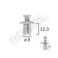 CLIPS FIXARE UNIVERSAL - ALB SET 10 BUC