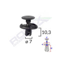 CLIPS FIXARE PENTRU TOYOTA/SUZUKI 7X10.3MM - NEGRU SET 10 BUC