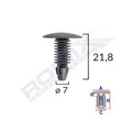 CLIPS TAPITERIE PENTRU HONDA/HYUNDAI/TOYOTA 7X21.8MM - NEGRU SET 10 BUC