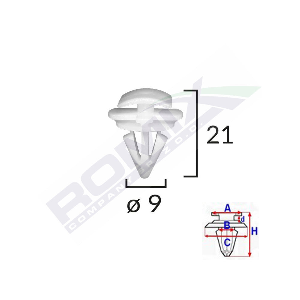 CLIPS DE PRAG EXTERIOR PENTRU PASSAT B6 SET 10 BUC