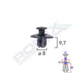 CLIPS FIXARE PENTRU MAZDA/TOYOTA 8X9.7MM - NEGRU SET 10 BUC