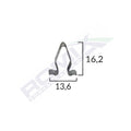 CLIPS METALIC INTERIOR GRUPUL VAG 16.2X13.6MM SET 10 BUC