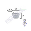 CLIPS FIXARE INTERIOR PENTRU BMW 7X17MM ALB SET 10 BUC