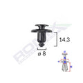 CLIPS FIXARE PENTRU MAZDA/SUBARU 8X14.3MM - NEGRU SET 10 BUC