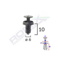 CLIPS FIXARE PENTRU DACIA RENAULT 6X10MM - NEGRU SET 10 BUC