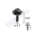 SURUB UNIVERSAL FIXARE NEGRU 4.7X16.8MM SET 10 BUC
