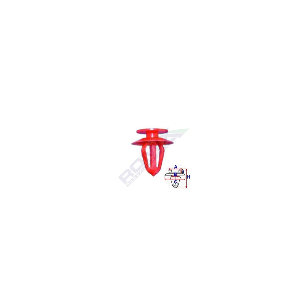 CLIPS TAPITERIE PENTRU OPEL - ROSU SET 10 BUC