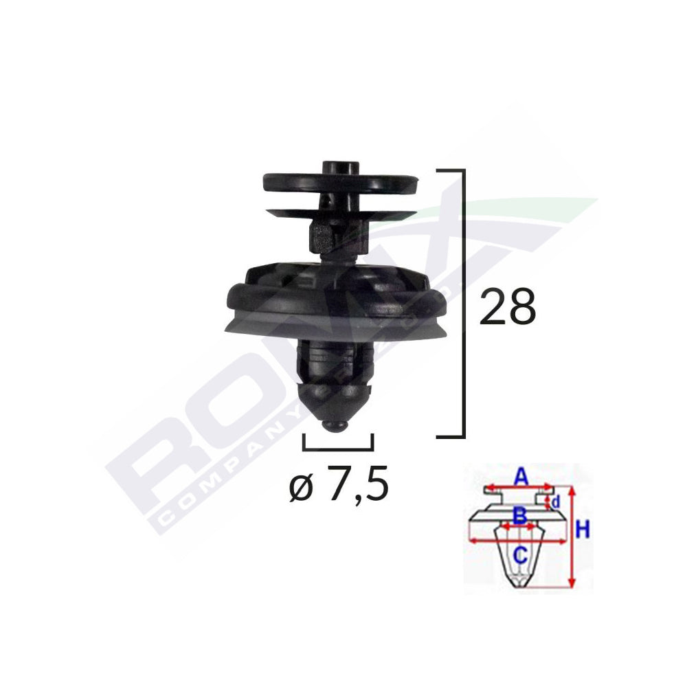 CLIPS TAPITERIE PENTRU AUDI Q7/VW CADDY SET 5 BUC