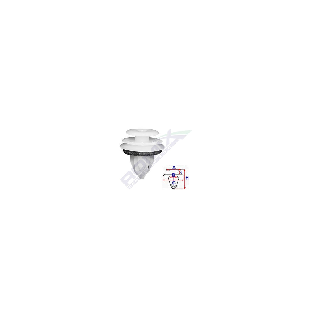 CLIPS TAPITERIE PENTRU TOYOTA, LEXUS 8.5X19.8MM ALB SET 10 BUC