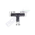 CONECTOR TEU FURTUN CONDUCTE DIAMETRU 16 MM SET 5 BUC