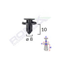 CLIPS FIXARE PENTRU NISSAN/TOYOTA/LEXUS/SUZUKI 8X10MM - NEGRU SET 10 BUC
