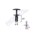 CLIPS FIXARE PENTRU FORD - 8X19MM - NEGRU SET 10 BUC
