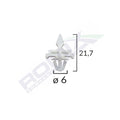CLIPS FIXARE ELEMENTE EXTERIOARE PENTRU MERCEDES 6X21.7MM- ALB SET 10 BUC