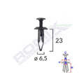 CLIPS FIXARE UNIVERSAL 6.5X23MM - NEGRU SET 10 BUC