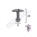 SURUB FIXARE ELEMENTE ROATA PENTRU AUDI/SEAT 8X28MM - NEGRU SET 5 BUC