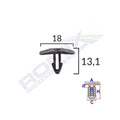 CLIPS GARNITURA PENTRU CITROEN FIAT PEUGEOT 18X13.1MM - NEGRU SET 10 BUC