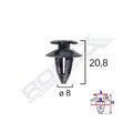CLIPS TAPITERIE PENTRU AUDI/BMW/SEAT/VW 8X20.8MM - NEGRU SET 10 BUC