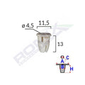 CLIPS FIXARE PRAG PENTRU MERCEDES 11.5X13MM - ALB SET 25 BUC